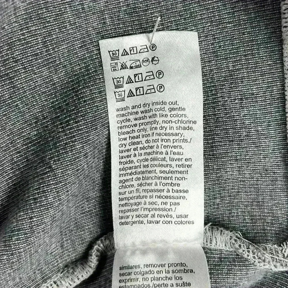 DKNY Ribbed Gray Pullover Hoodie Drawstrings Women’s Plus Size XXL - Picture 9 of 9